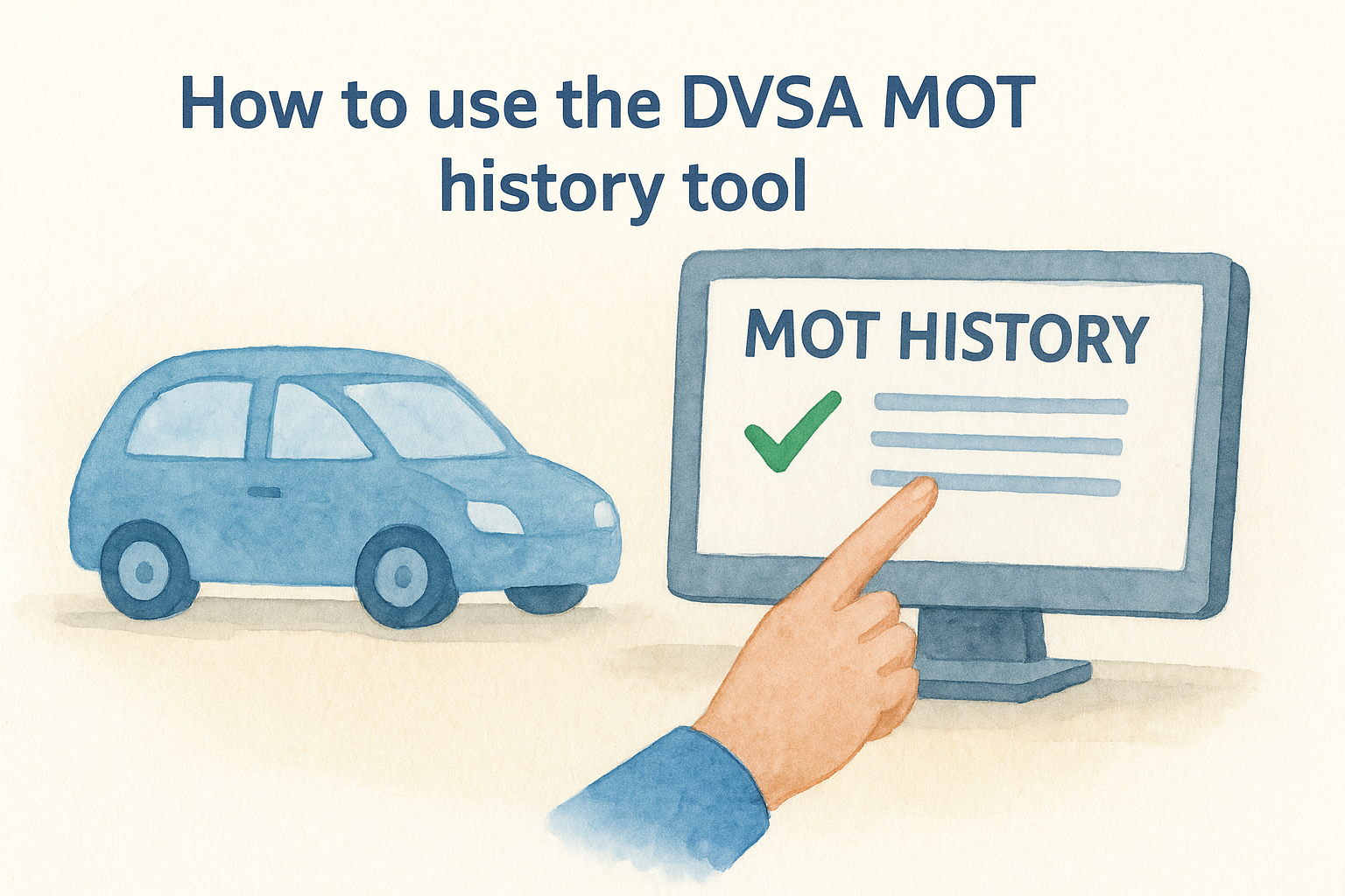 How to use the DVSA MOT history tool