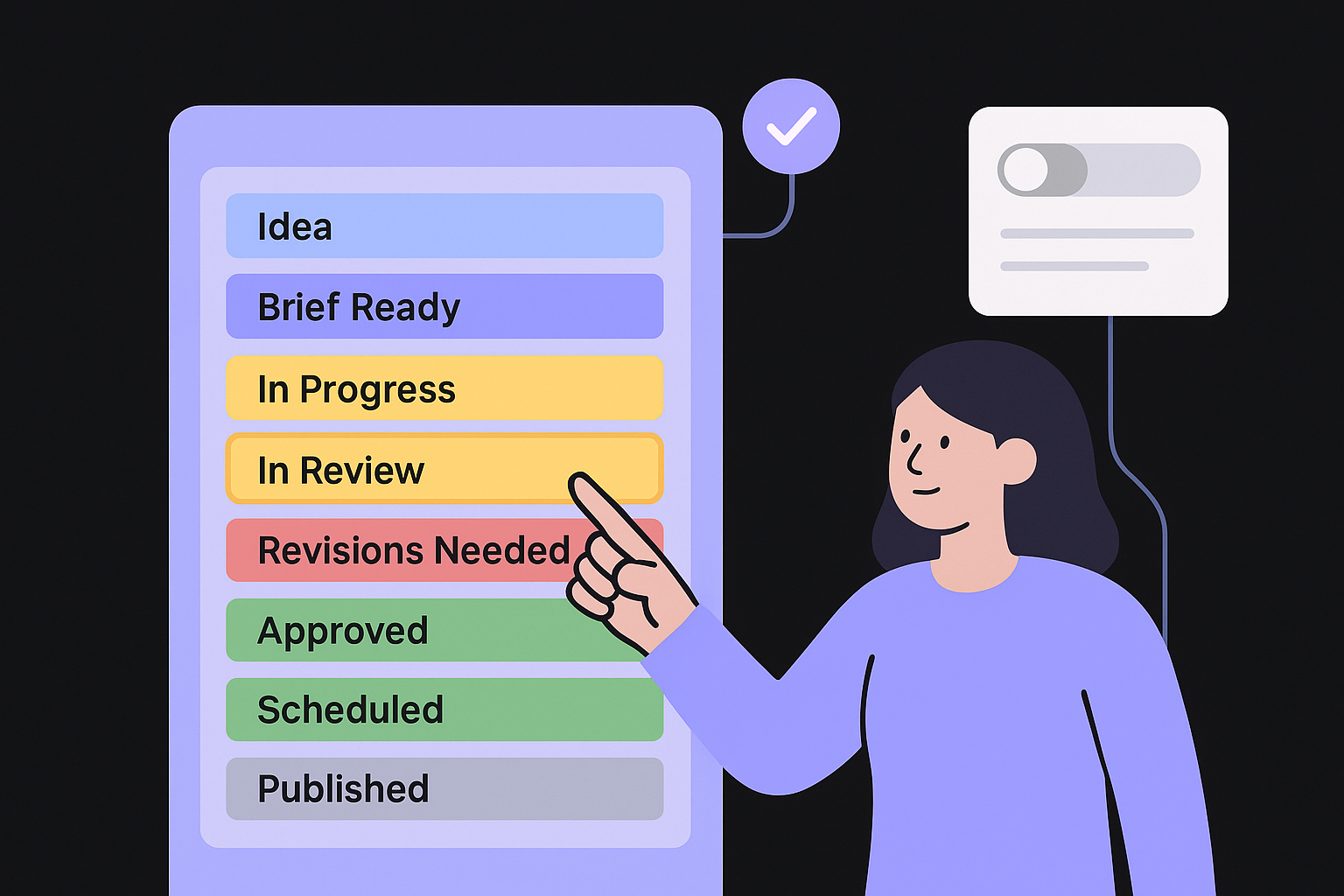 Set up statuses at the List level in ClickUp