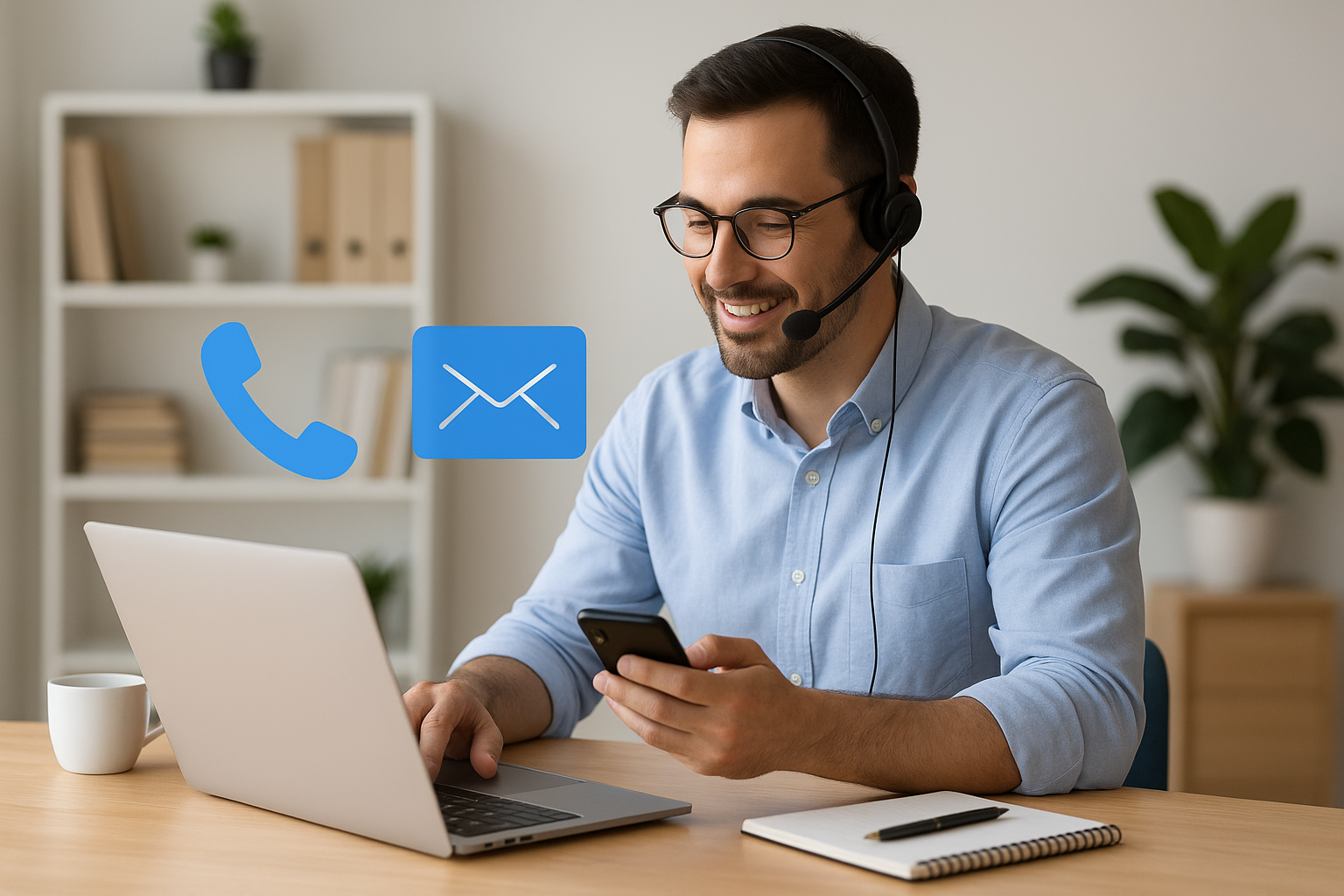 Calling, SMS, and email tools