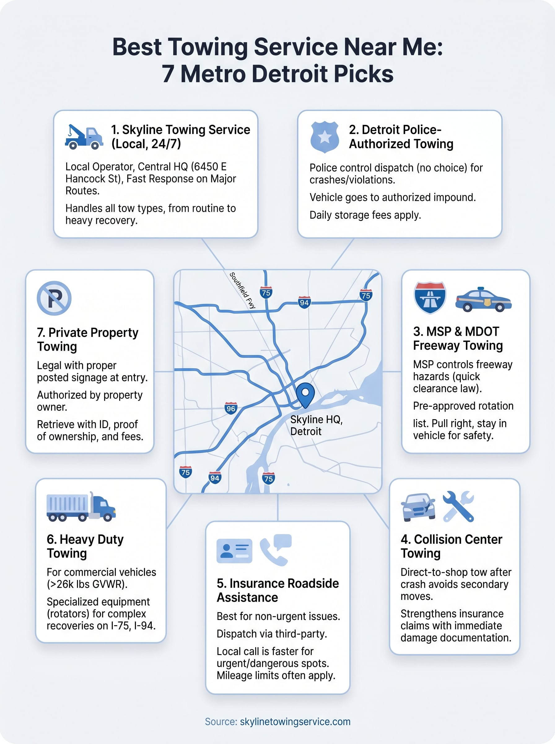 best towing service near me infographic