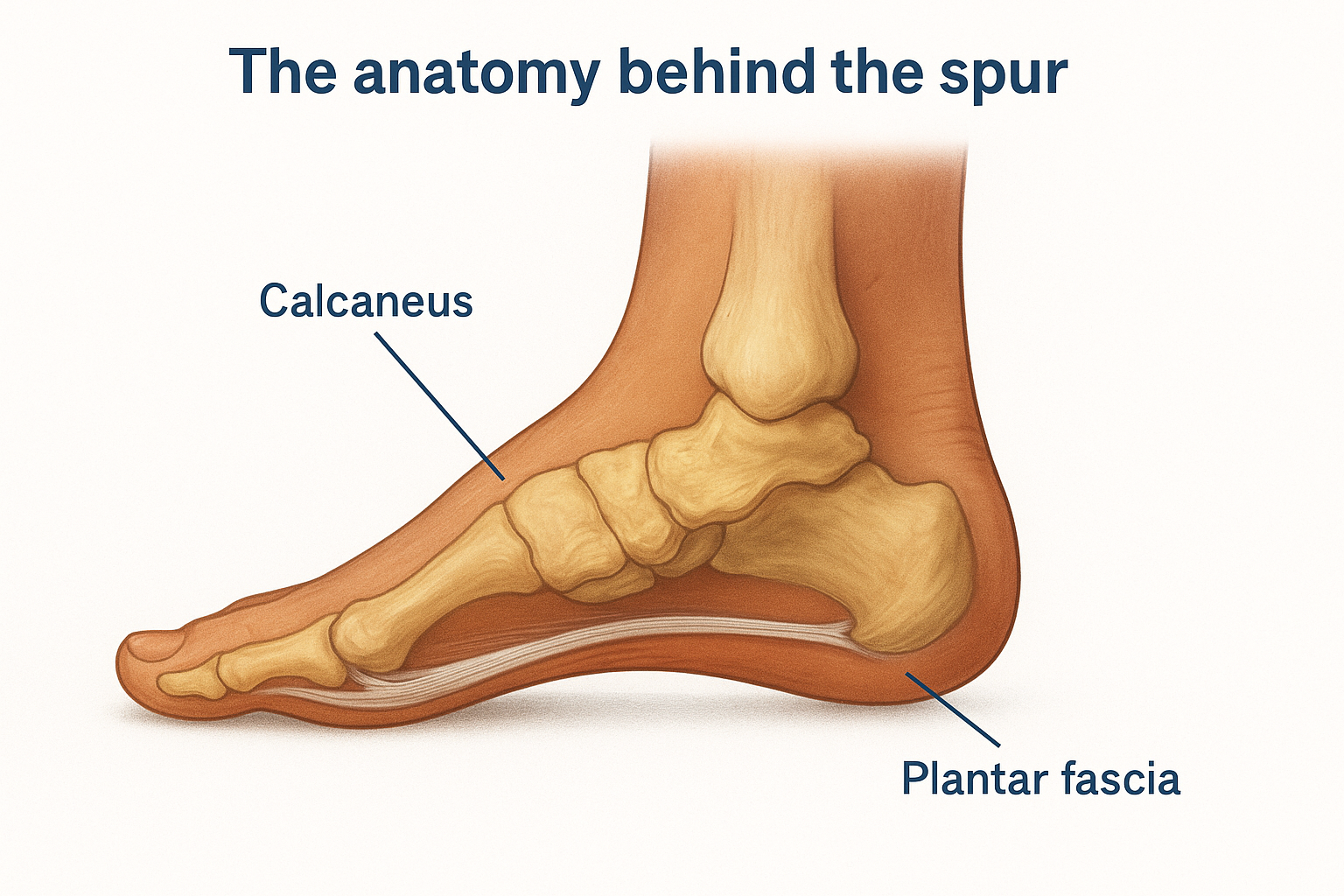 The anatomy behind the spur