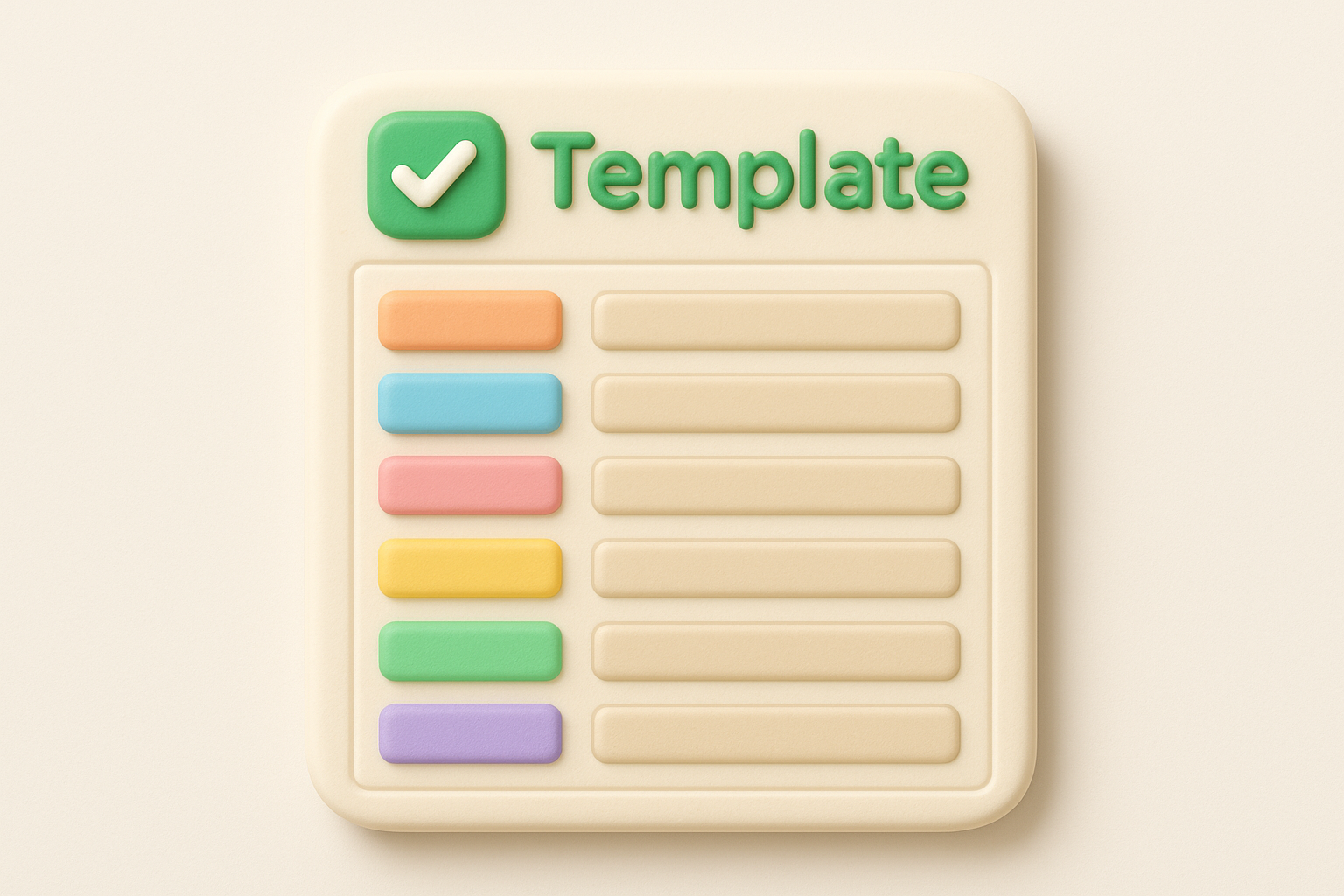 What a template actually looks like
