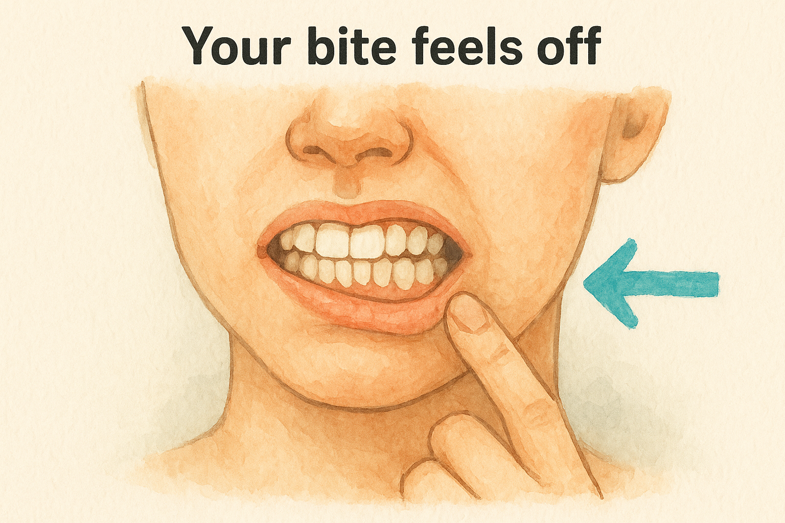4. Your bite feels off