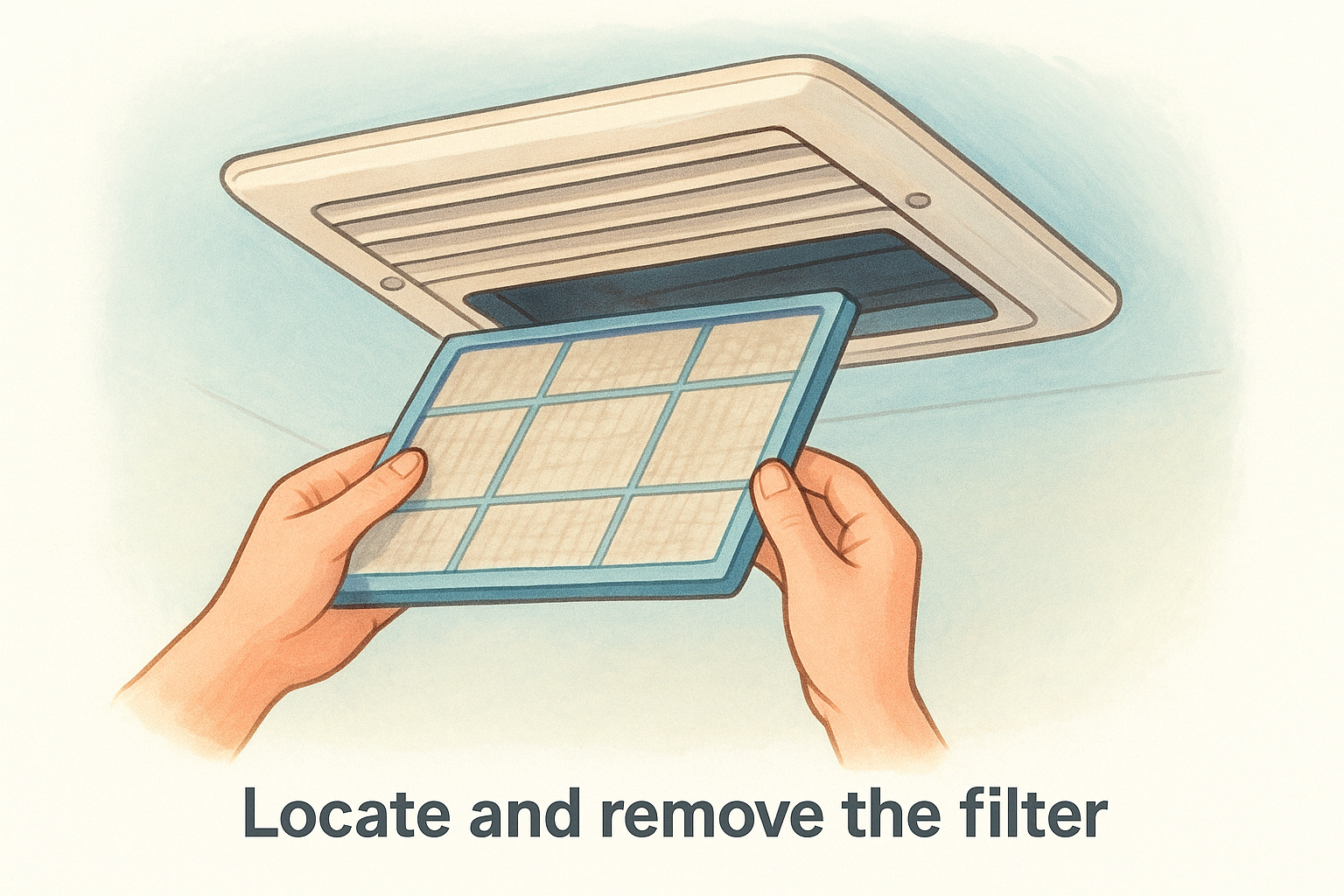 Locate and remove the filter