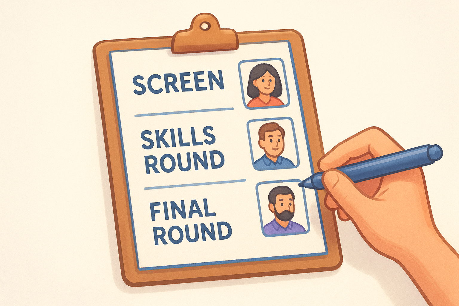 Assign stages and interviewers