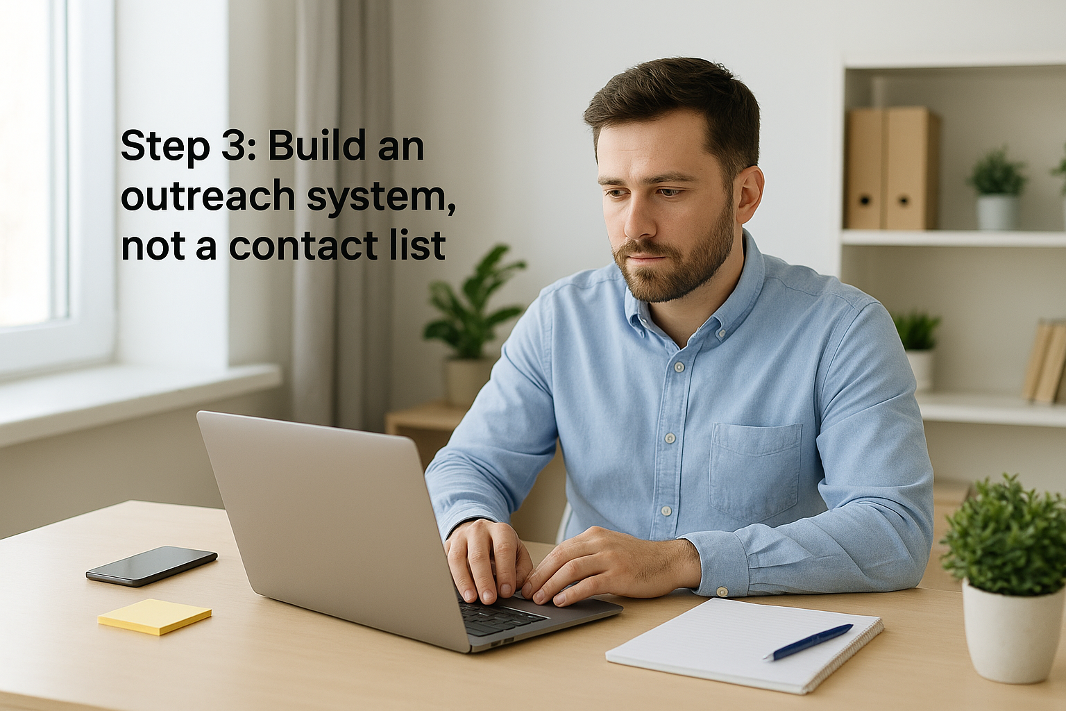 Step 3: Build an outreach system, not a contact list