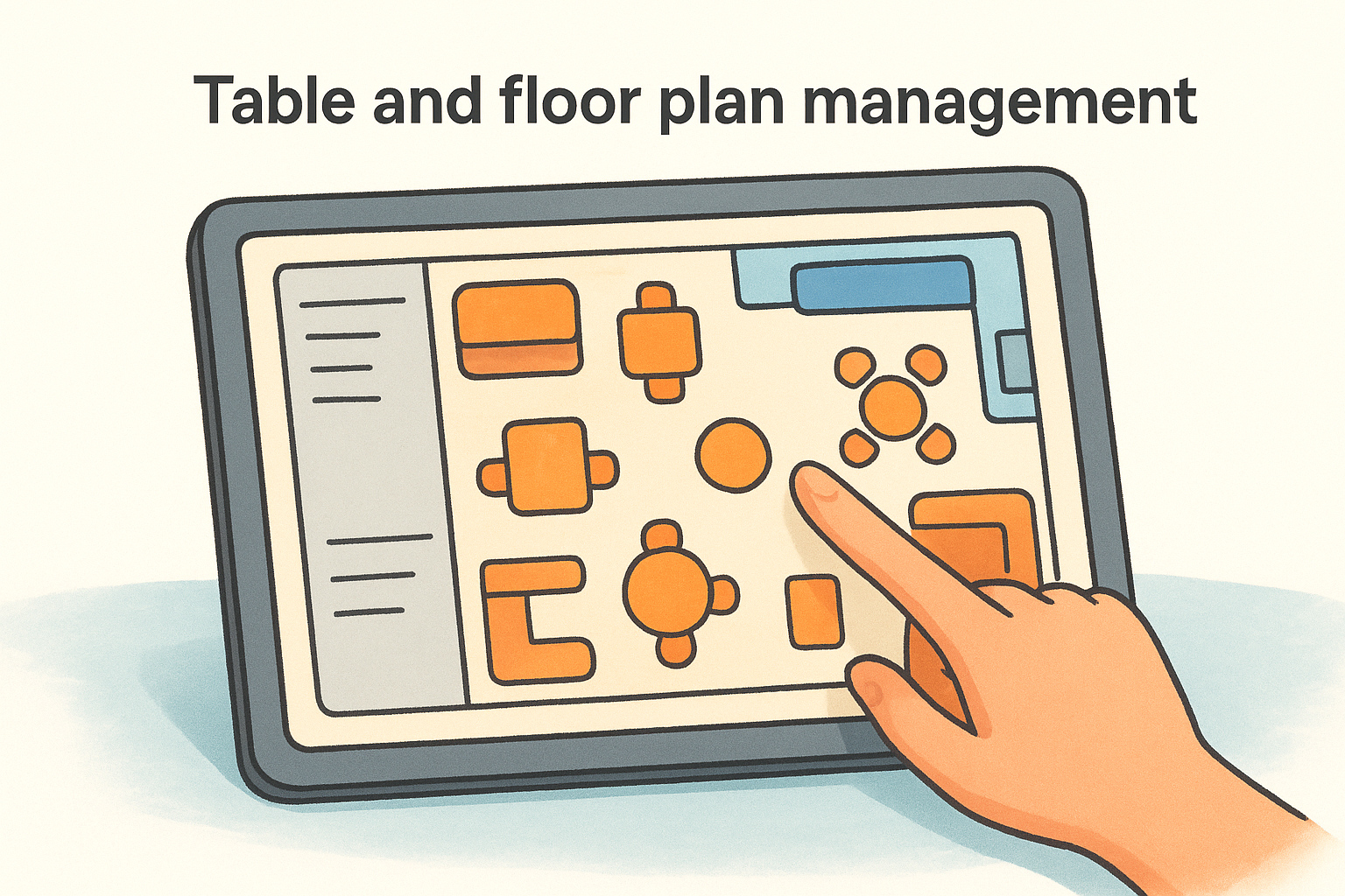 4. Table and floor plan management