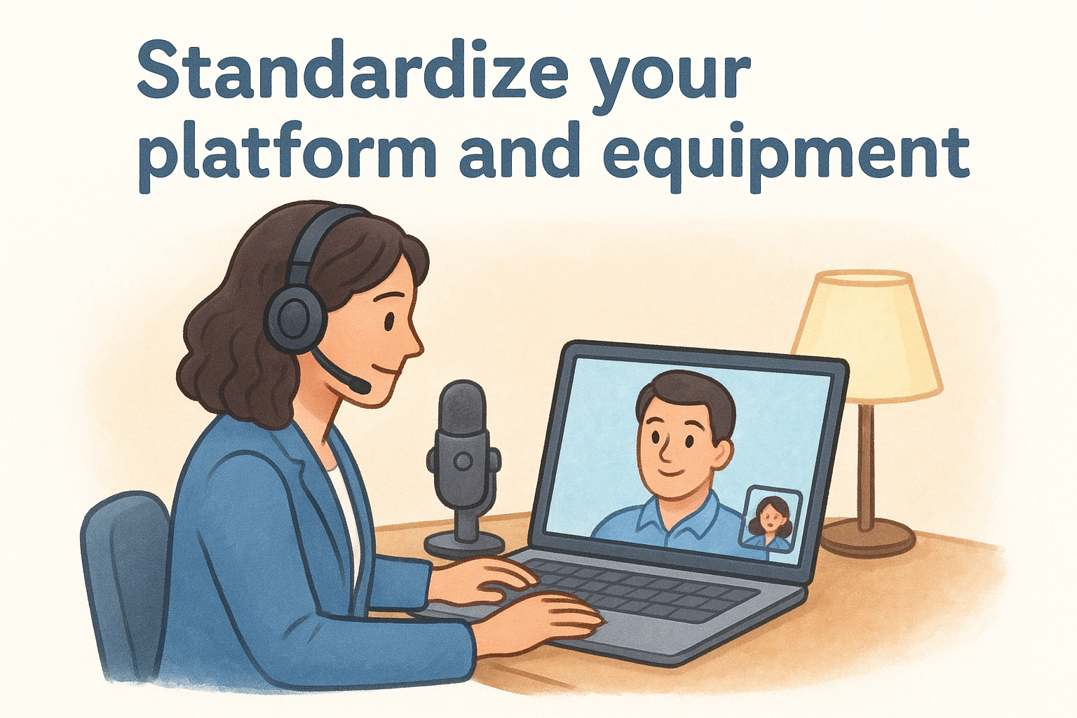 Standardize your platform and equipment