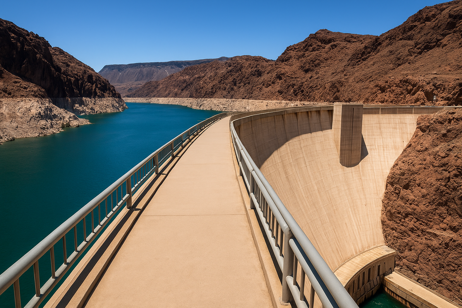 2. The top-of-dam walkway and rim views