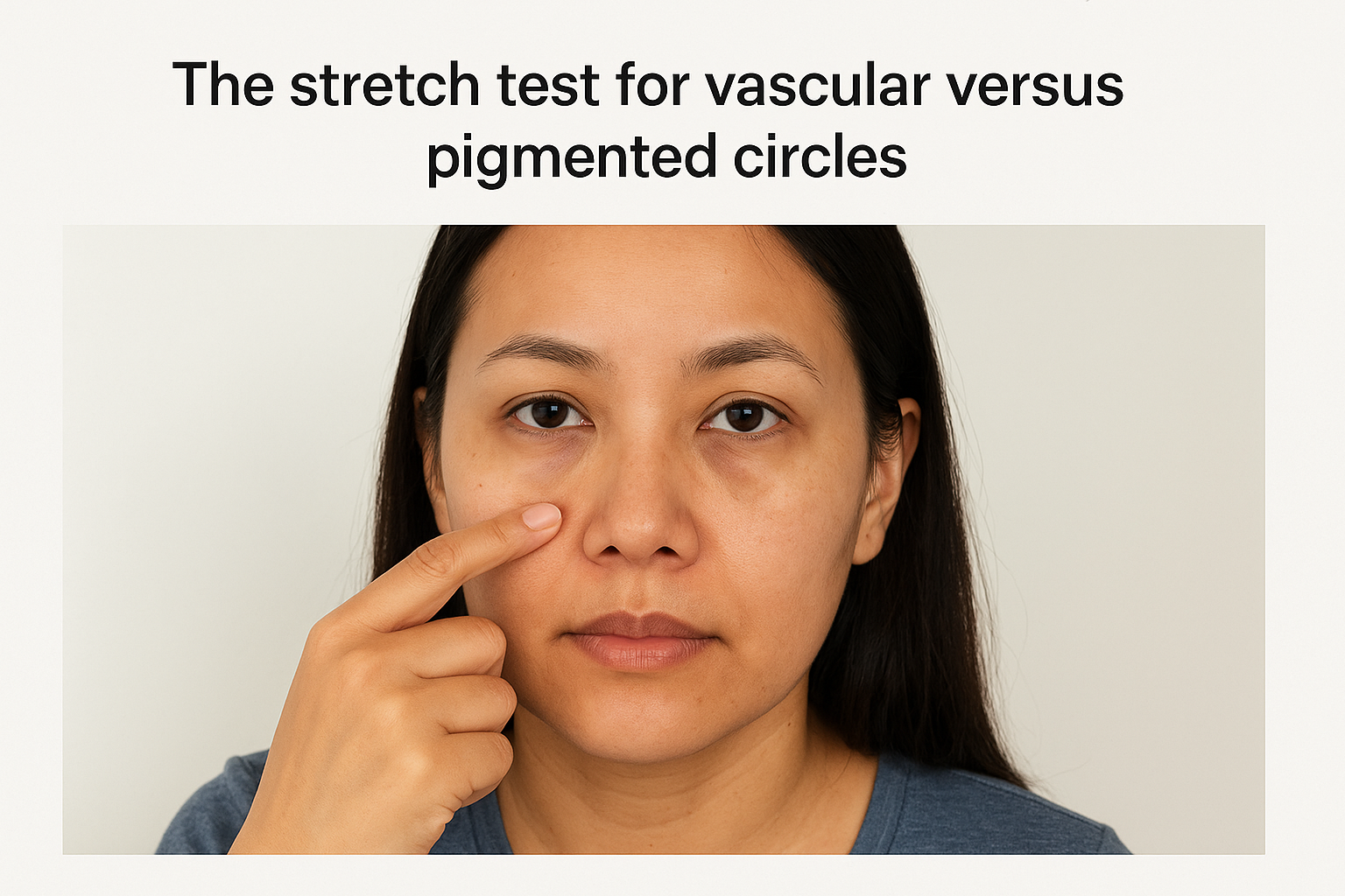 The stretch test for vascular versus pigmented circles