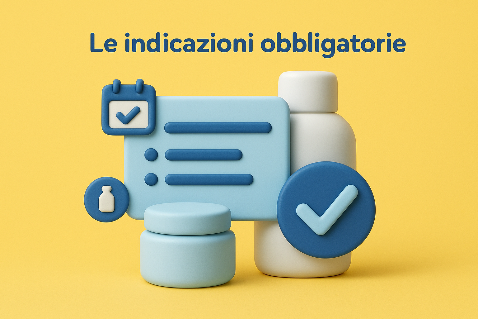 Le indicazioni obbligatorie