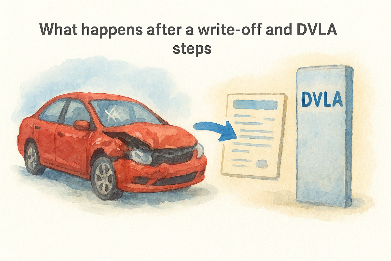 What happens after a write-off and DVLA steps
