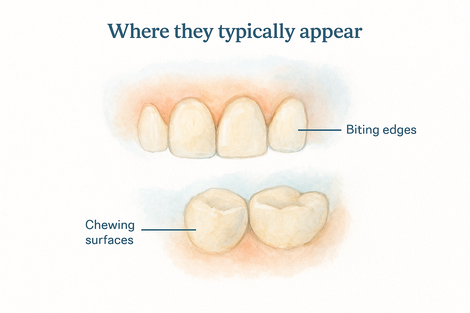 Where they typically appear