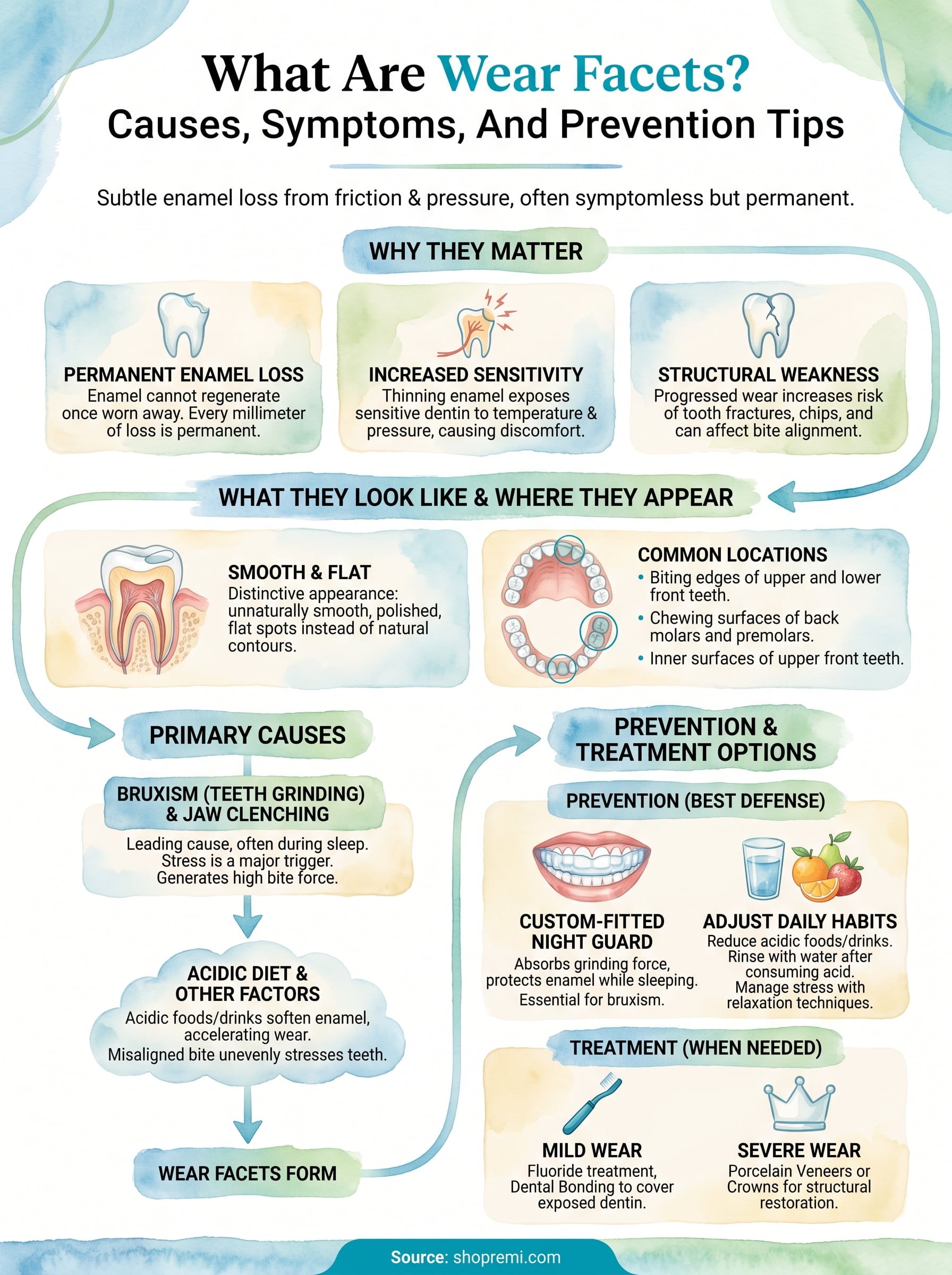 wear facets infographic