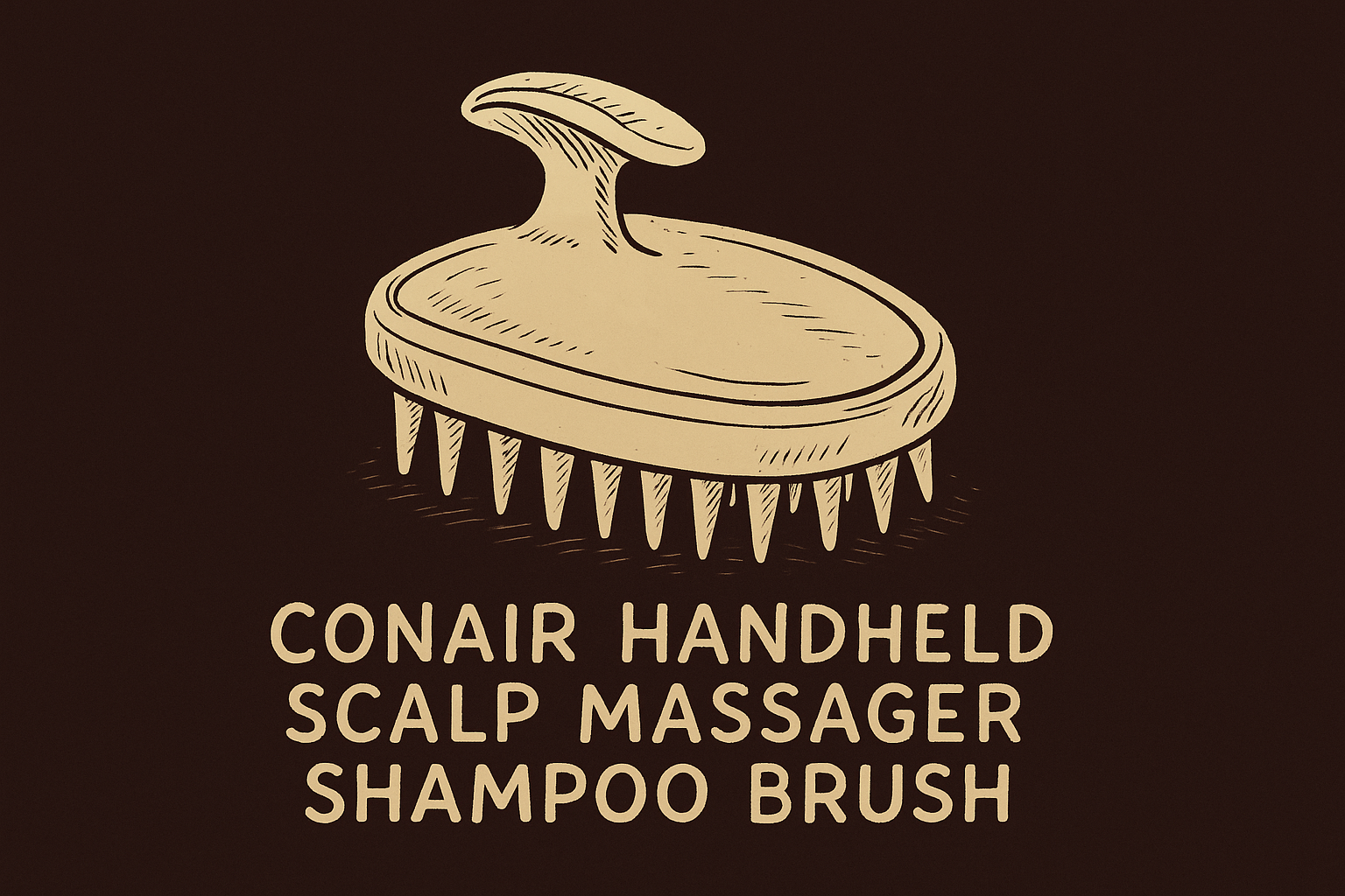 1. Conair handheld scalp massager shampoo brush