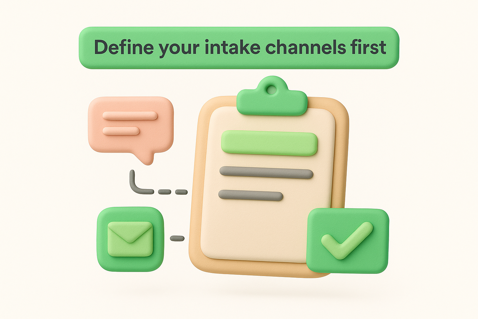 Define your intake channels first