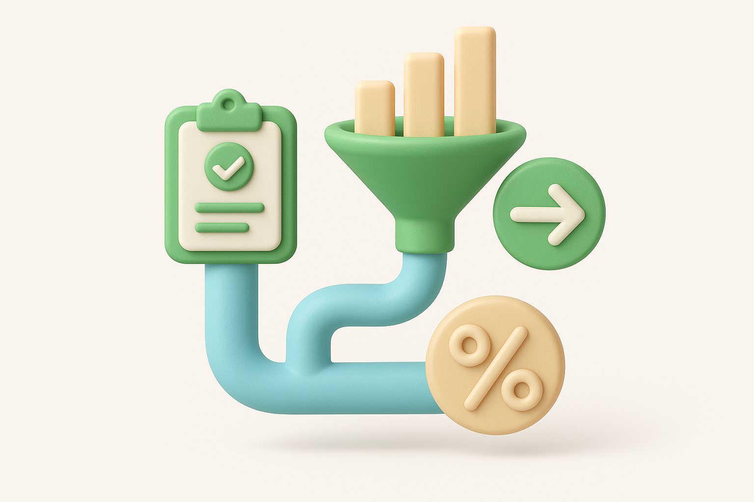 Track pipeline throughput and conversion rates