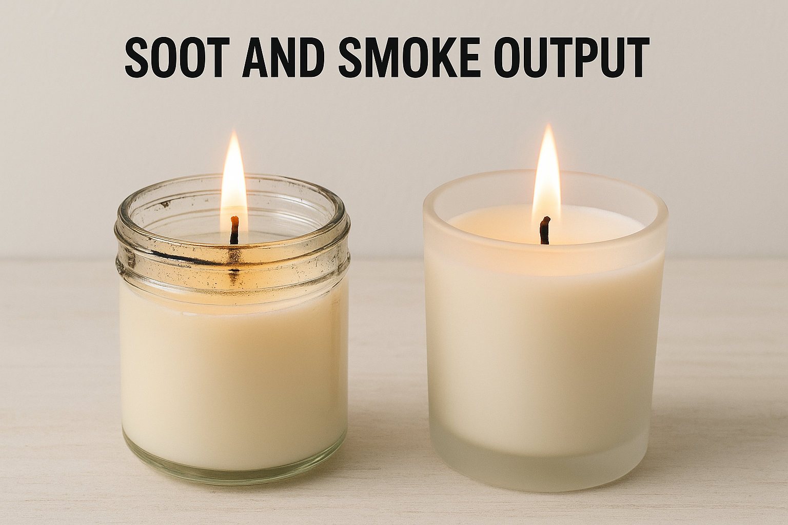 Soot and smoke output