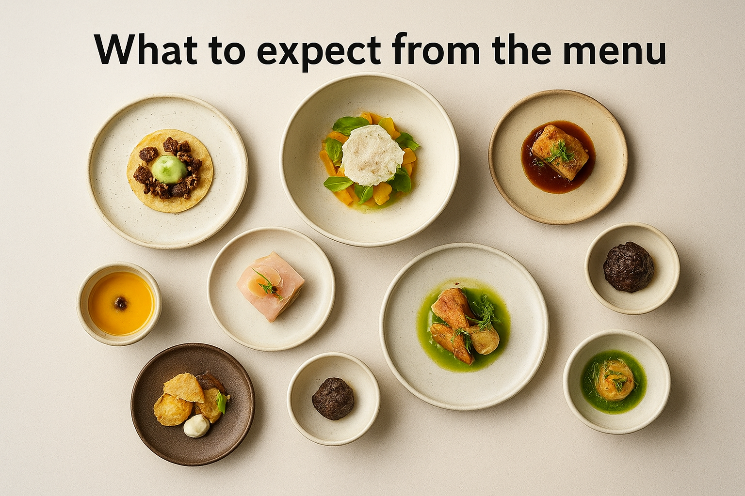What to expect from the menu