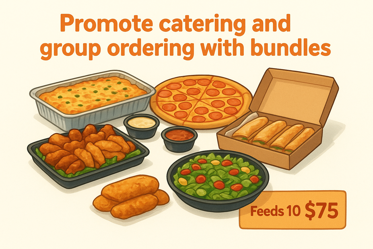 12. Promote catering and group ordering with bundles