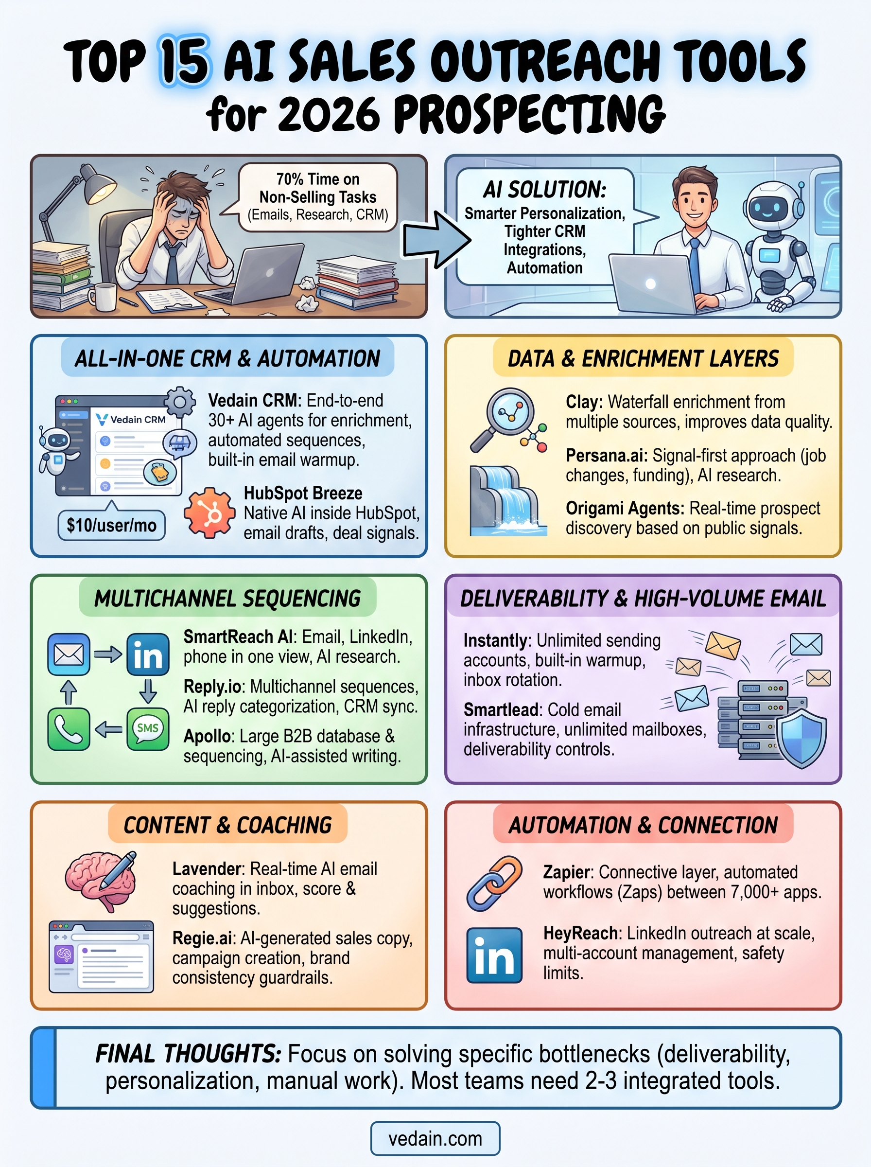 ai for sales outreach infographic