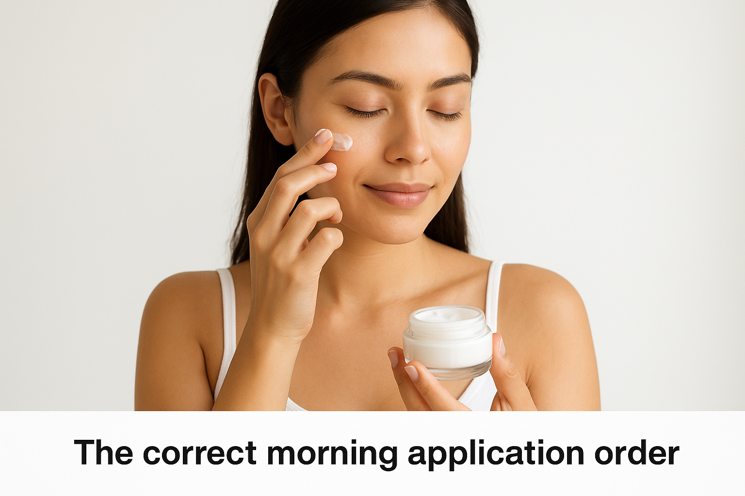 The correct morning application order