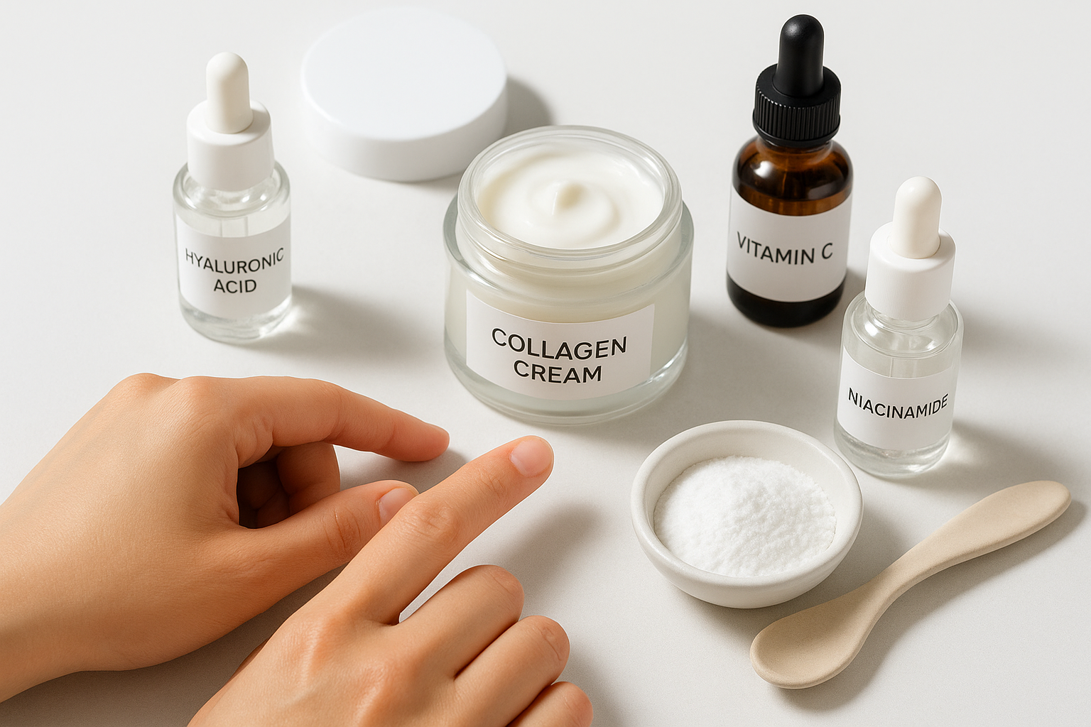 Which actives work well alongside collagen cream