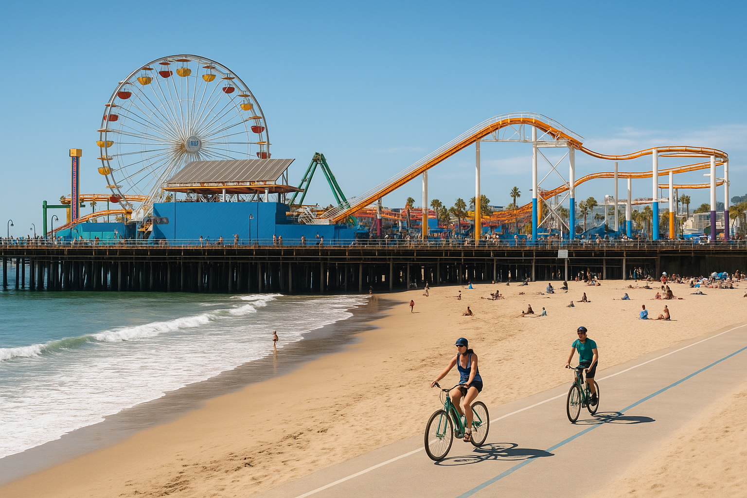 5. Santa Monica Pier and Santa Monica State Beach