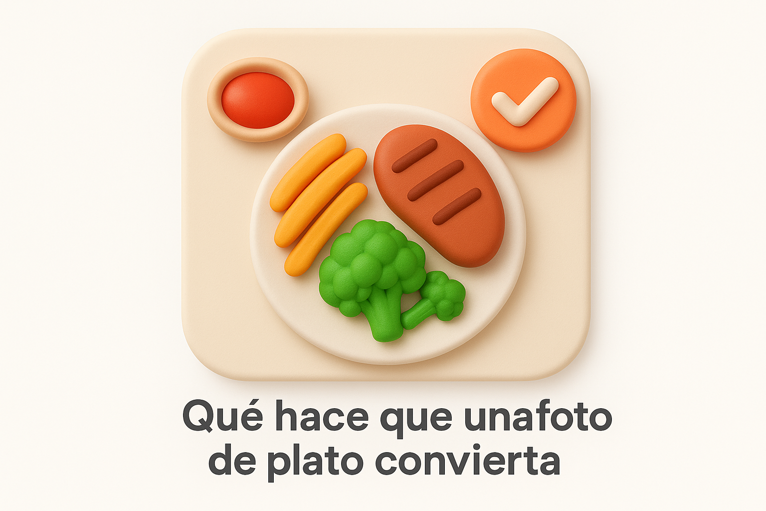 Qué hace que una foto de plato convierta