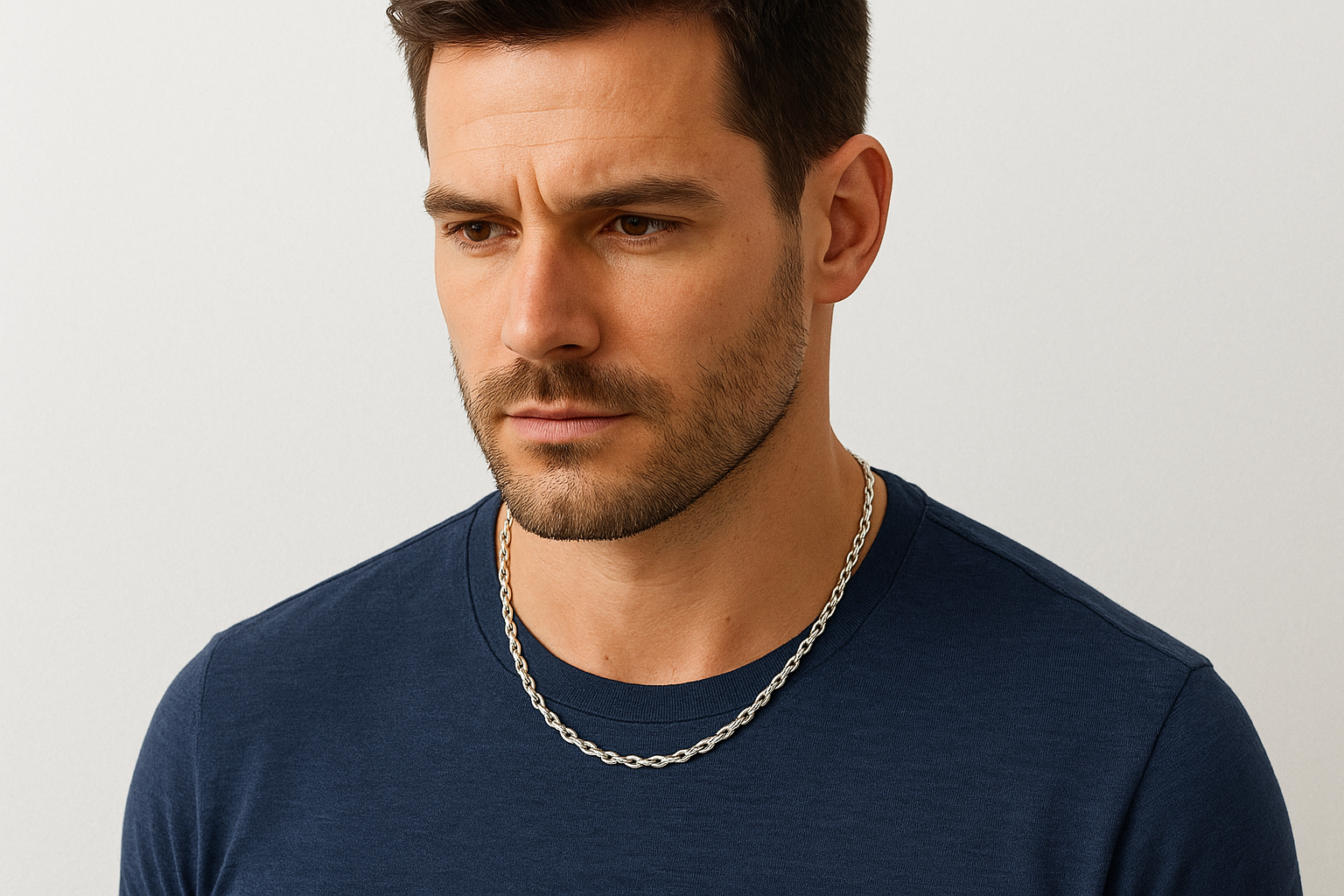 Create a tighter neckline look that frames your face
