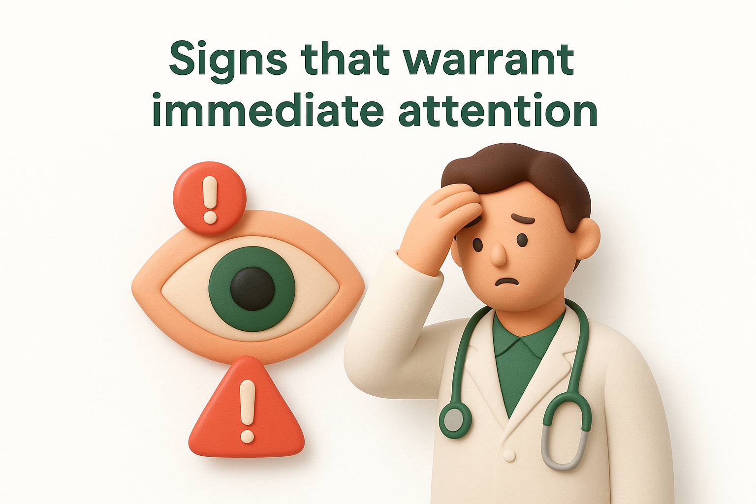 Signs that warrant immediate attention