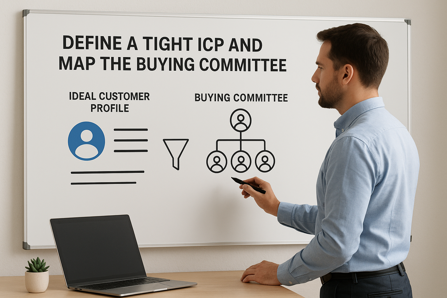 2. Define a tight ICP and map the buying committee