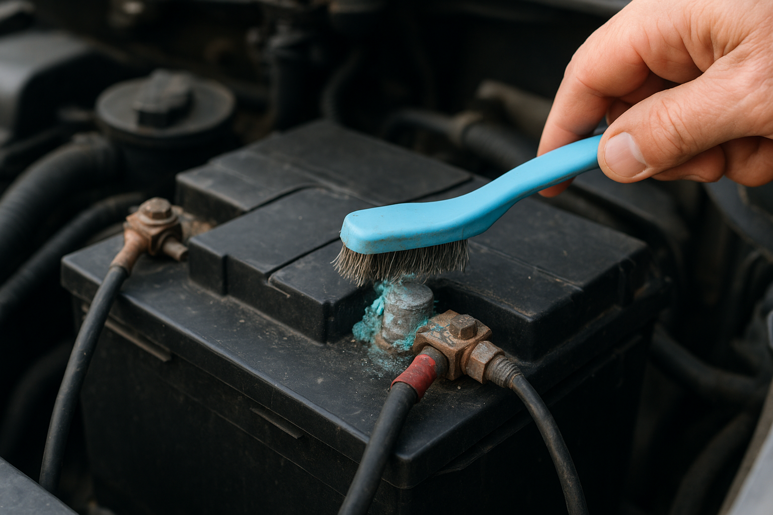 Check the battery terminals and connections