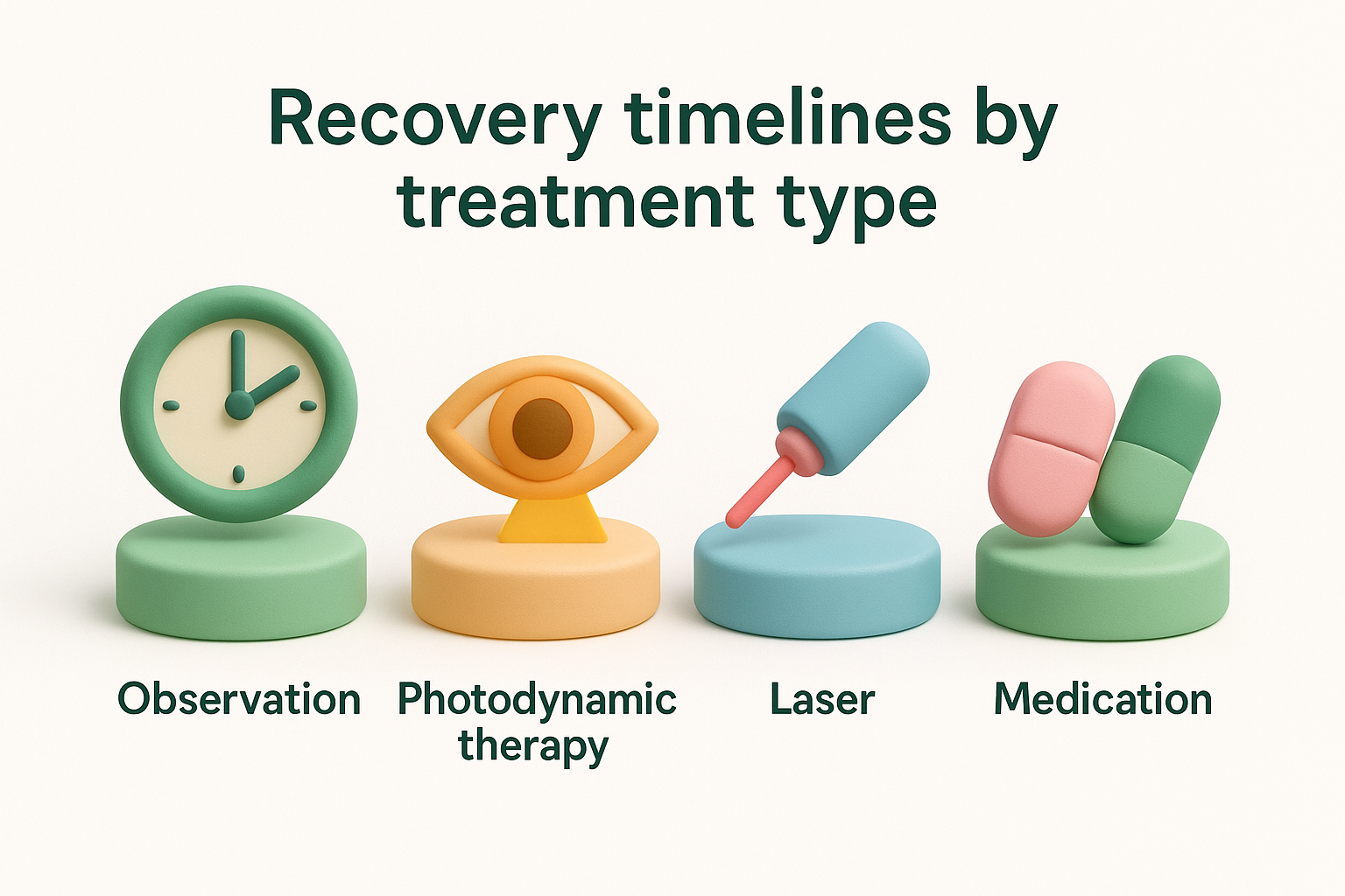 Recovery timelines by treatment type