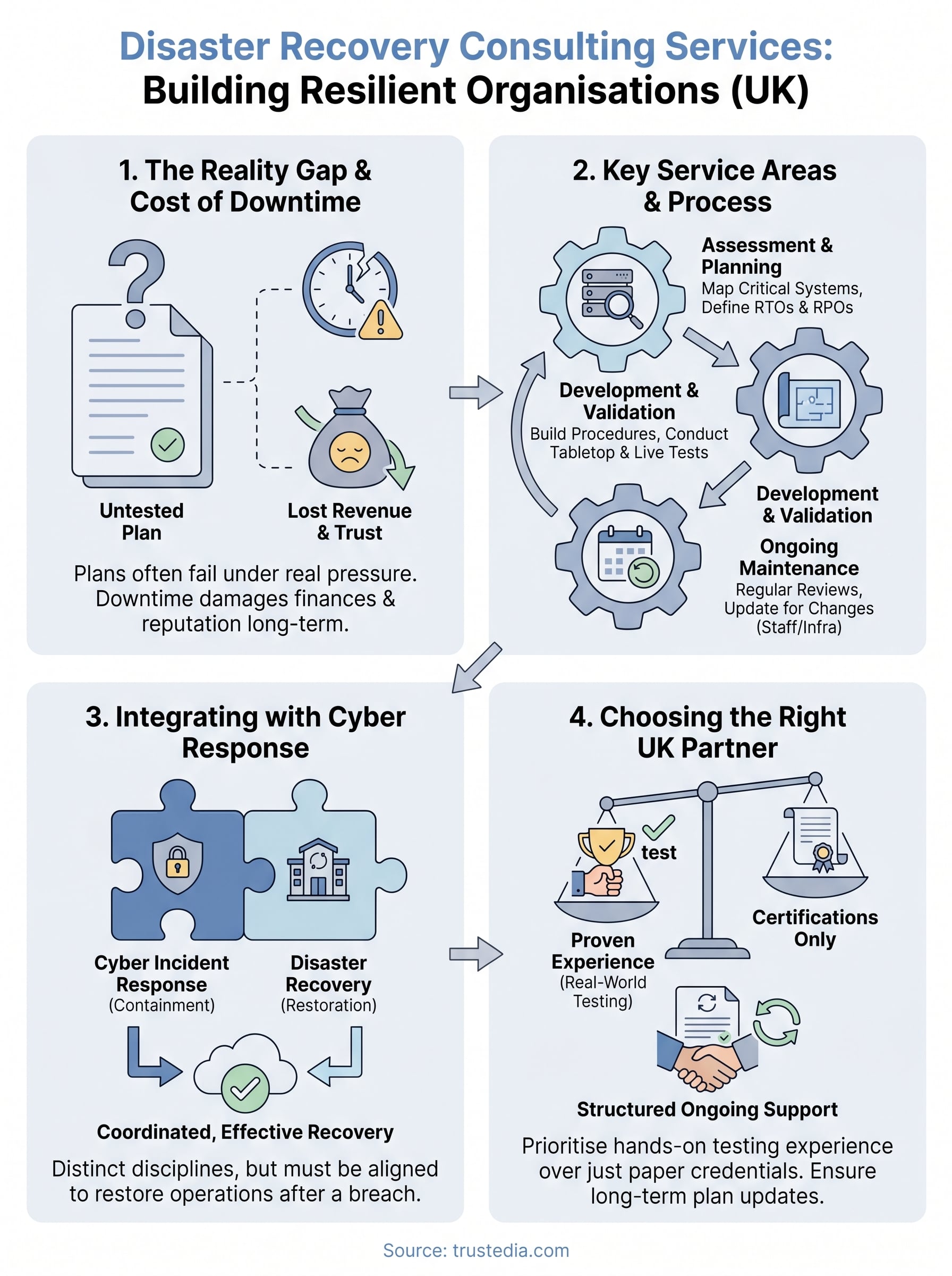 disaster recovery consulting services infographic