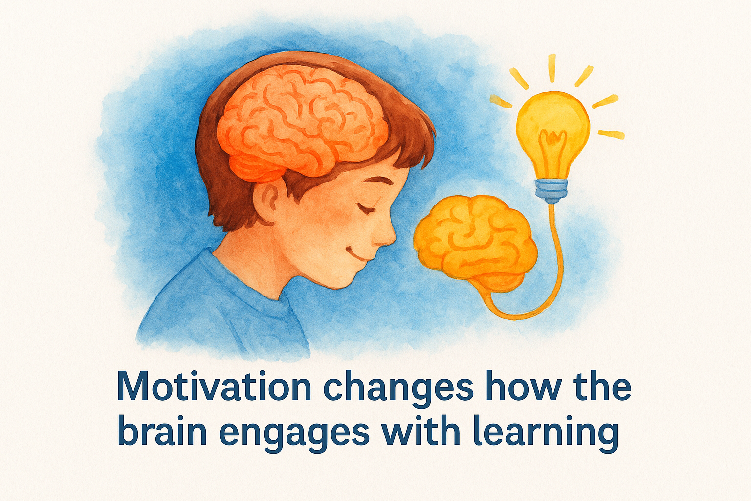 Motivation changes how the brain engages with learning