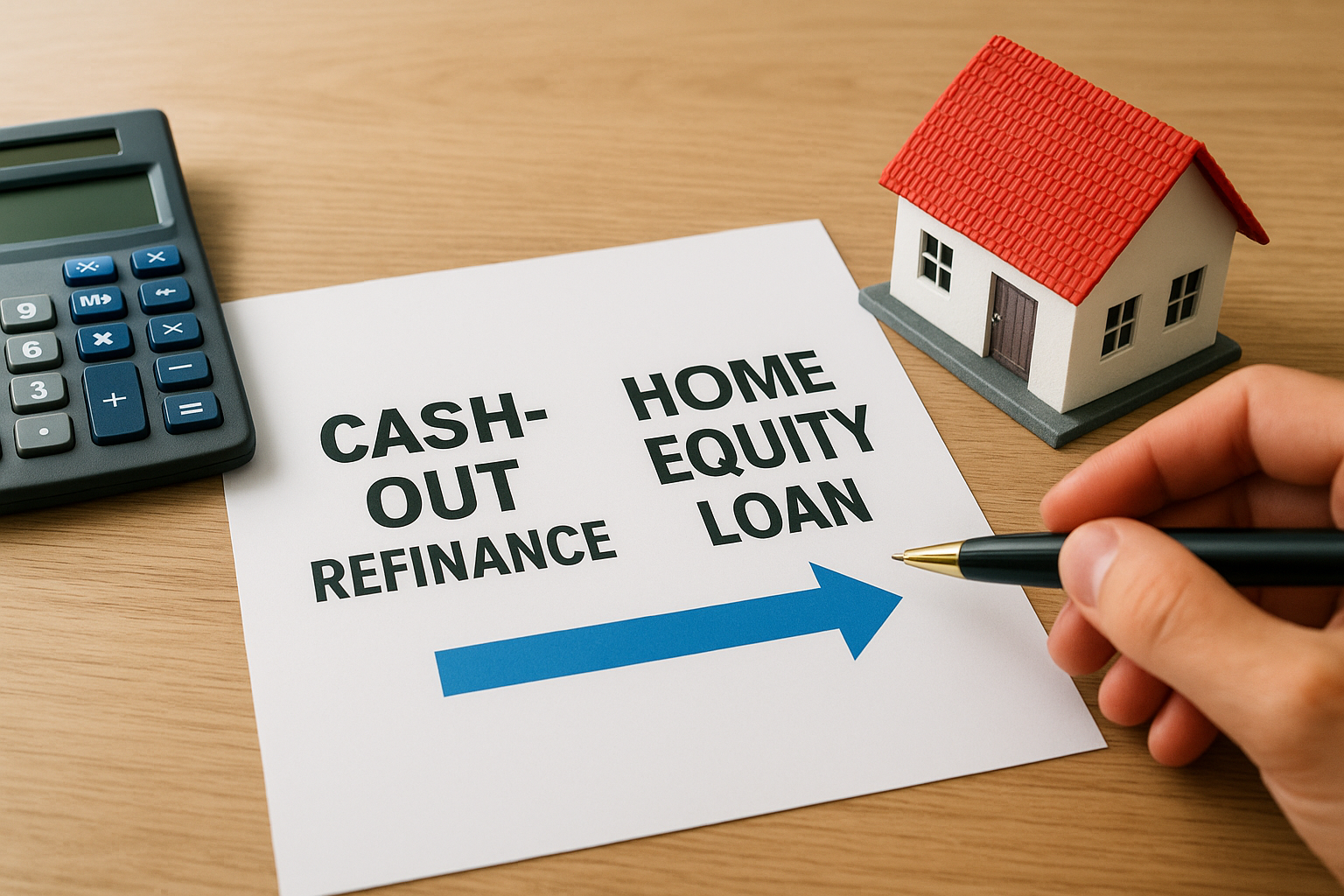 The difference between a cash-out refi and a home equity loan