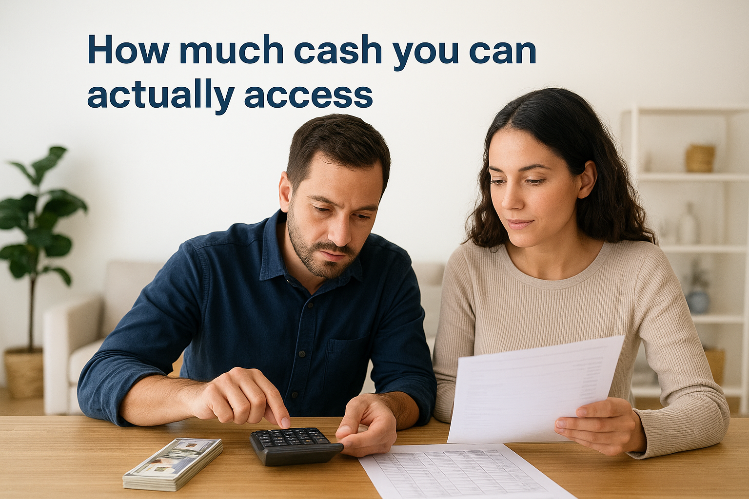 How much cash you can actually access