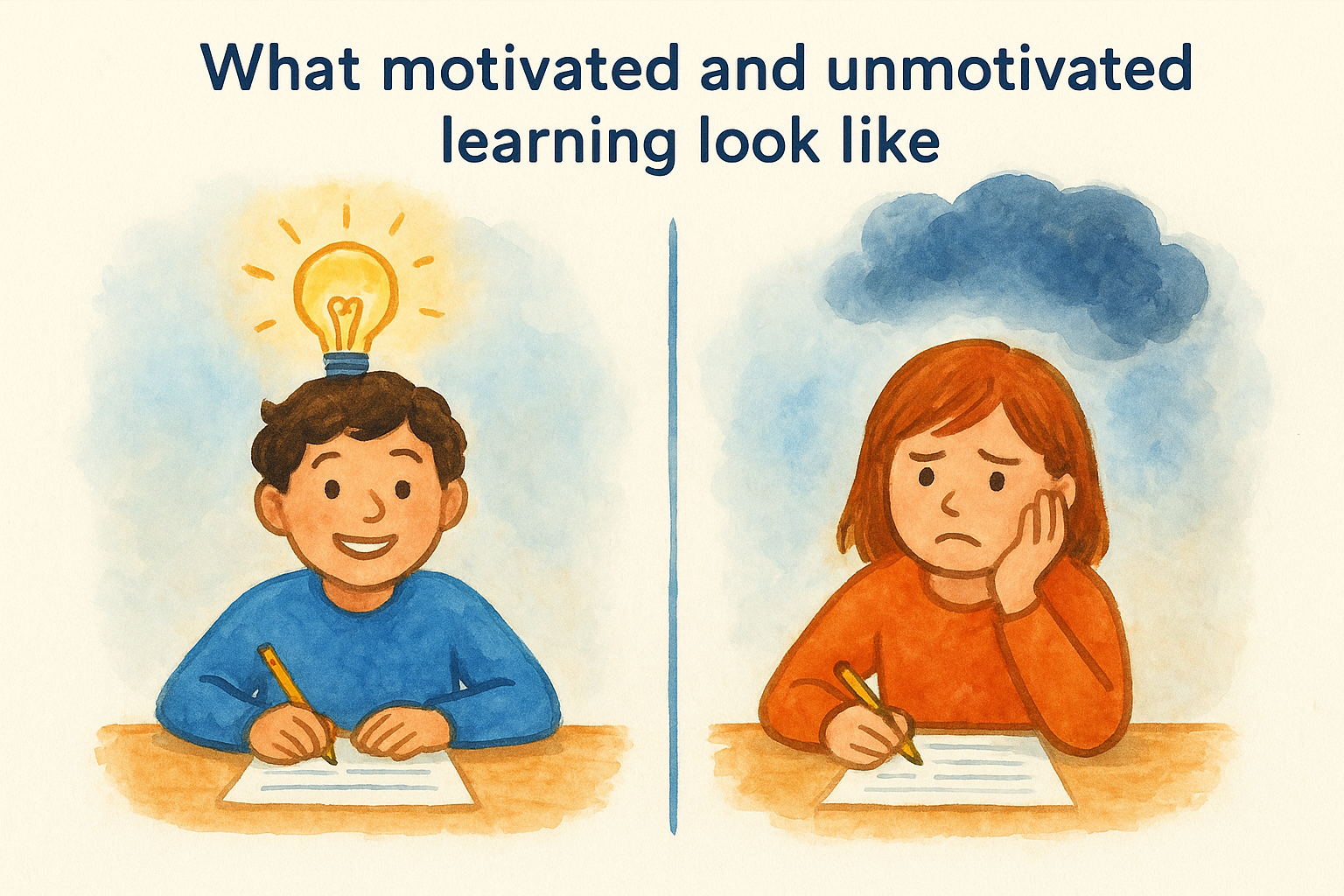 What motivated and unmotivated learning look like
