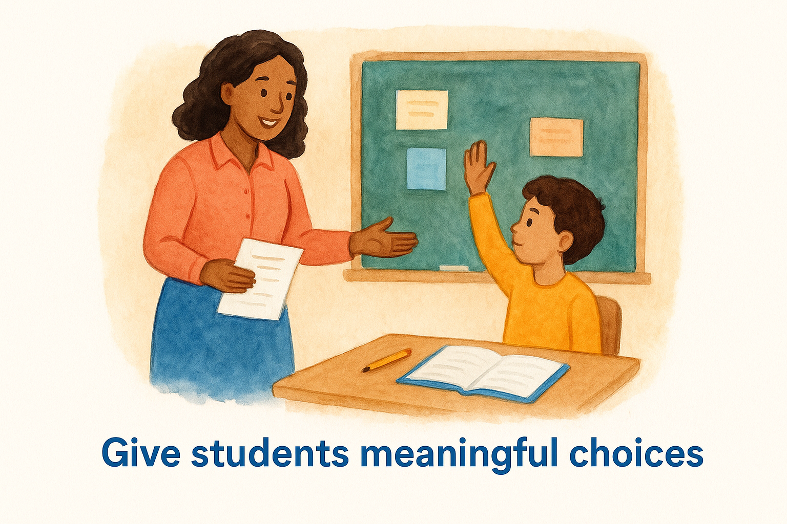 Give students meaningful choices
