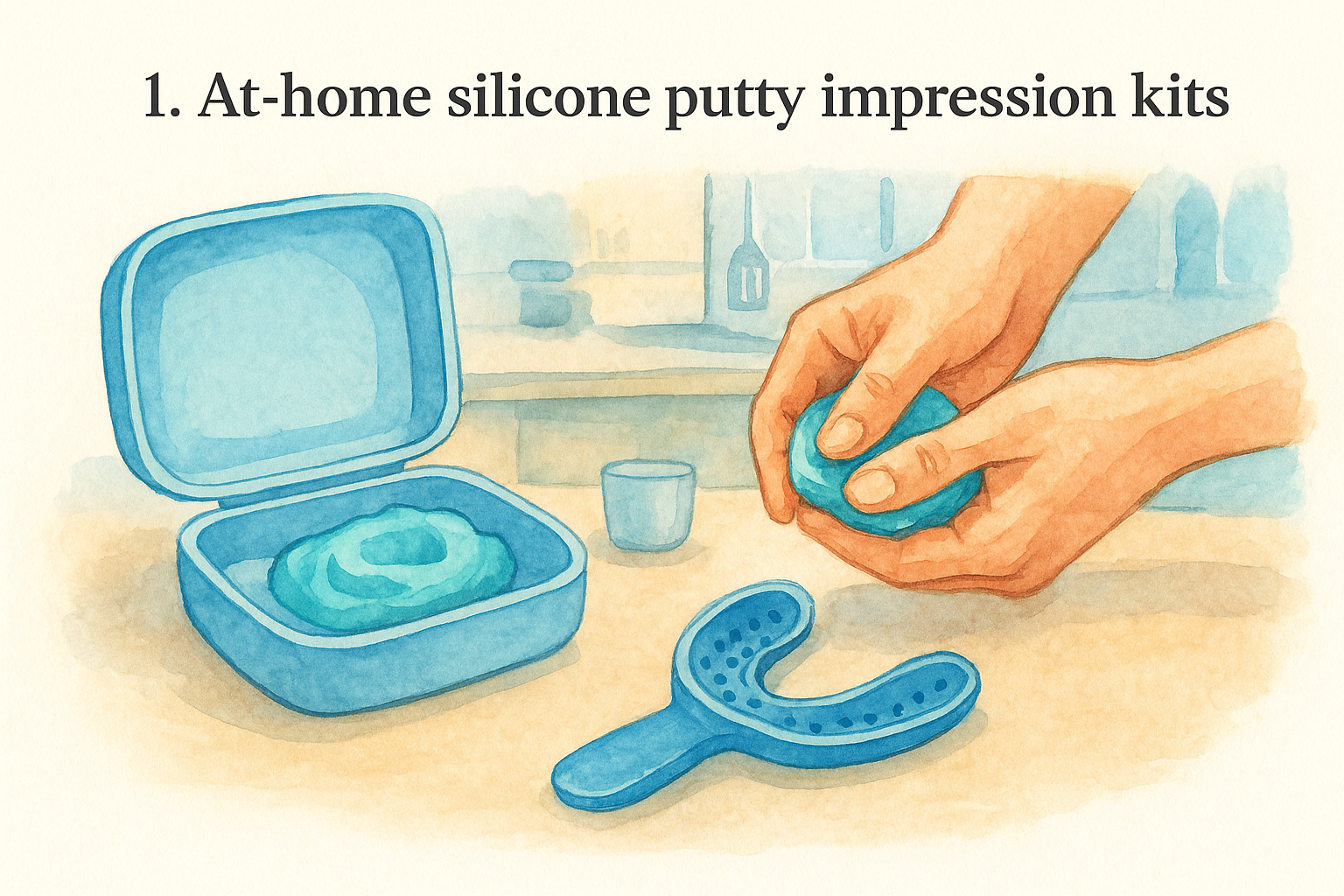 1. At-home silicone putty impression kits