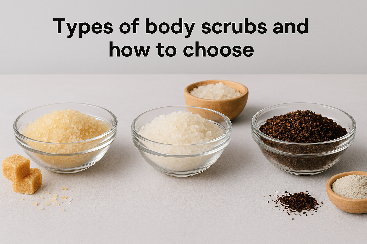 Types of body scrubs and how to choose