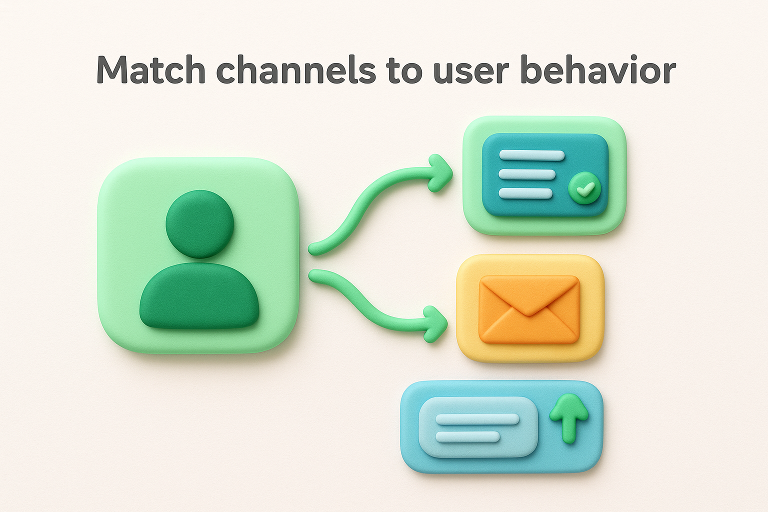 Match channels to user behavior