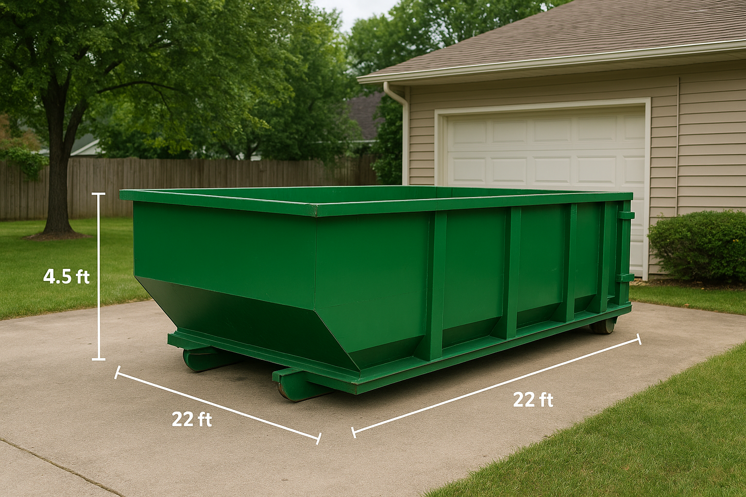 Physical size and what it looks like on your property