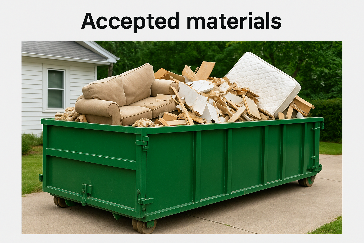 Accepted materials