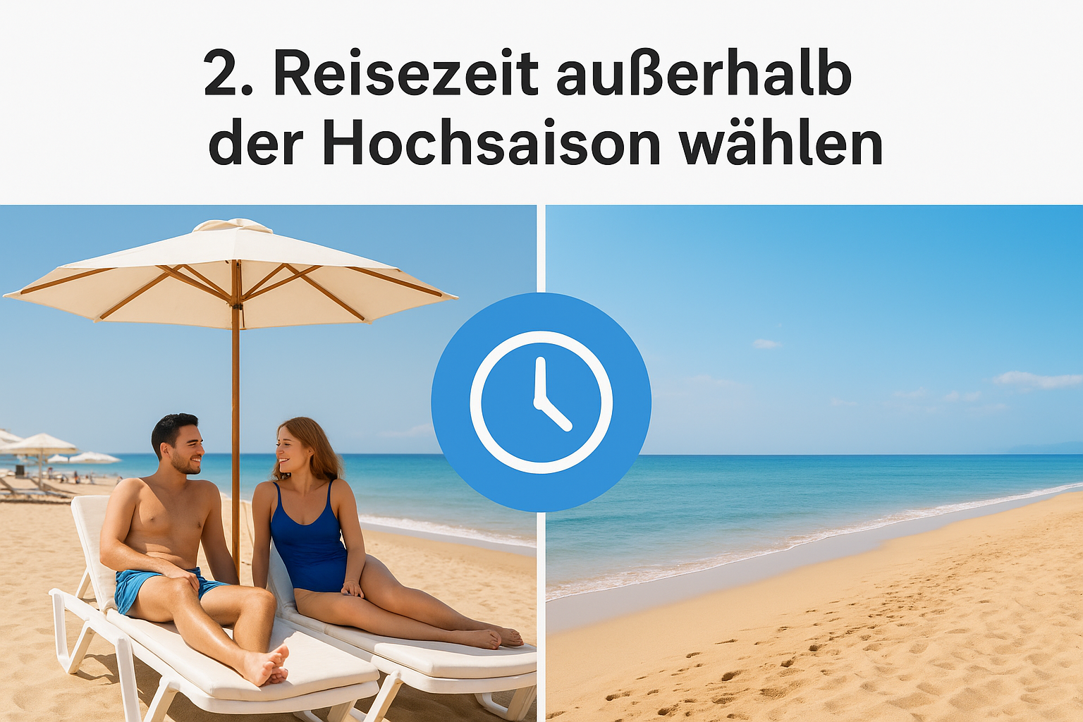 2. Reisezeit außerhalb der Hochsaison wählen