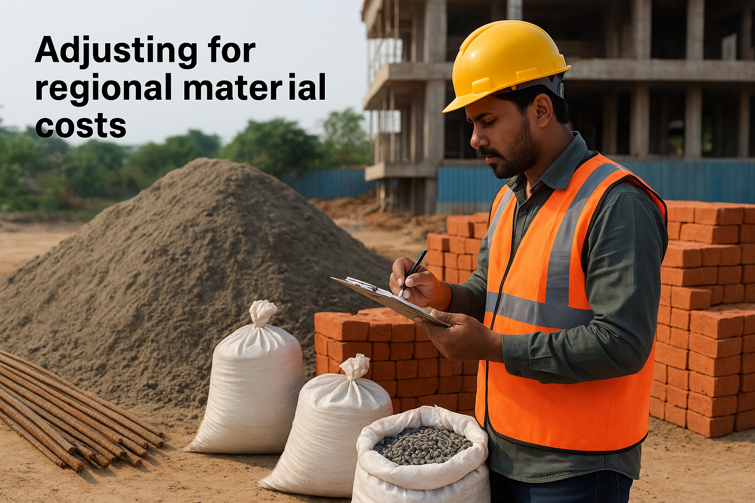 Adjusting for regional material costs