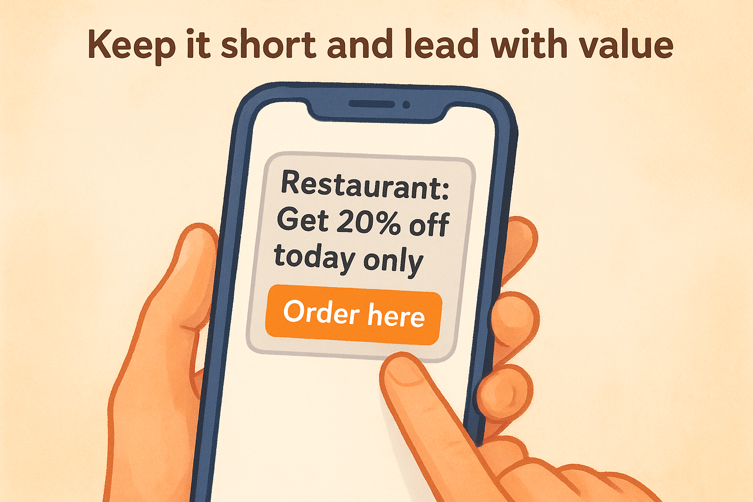 Keep it short and lead with value