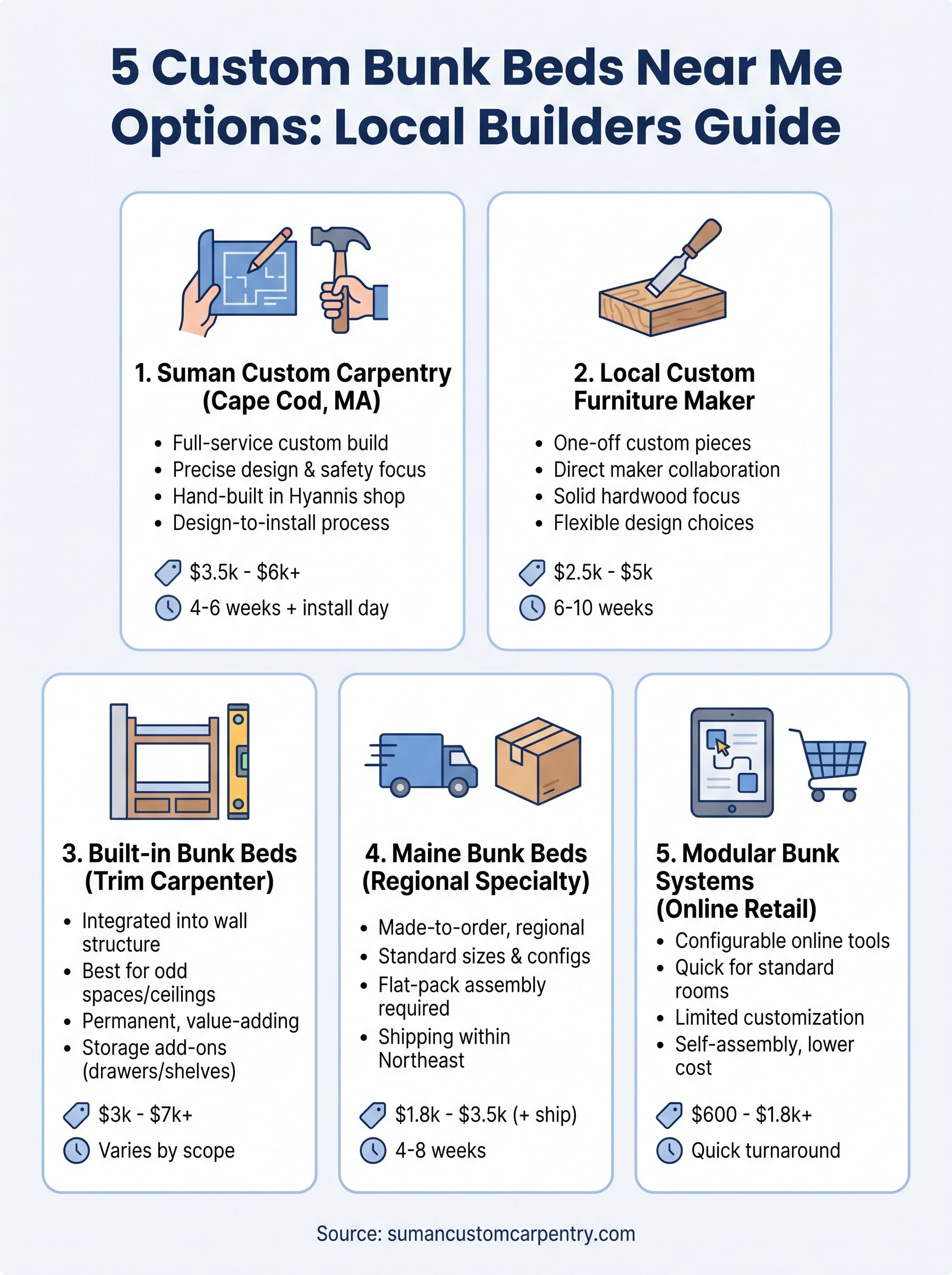 custom bunk beds near me infographic