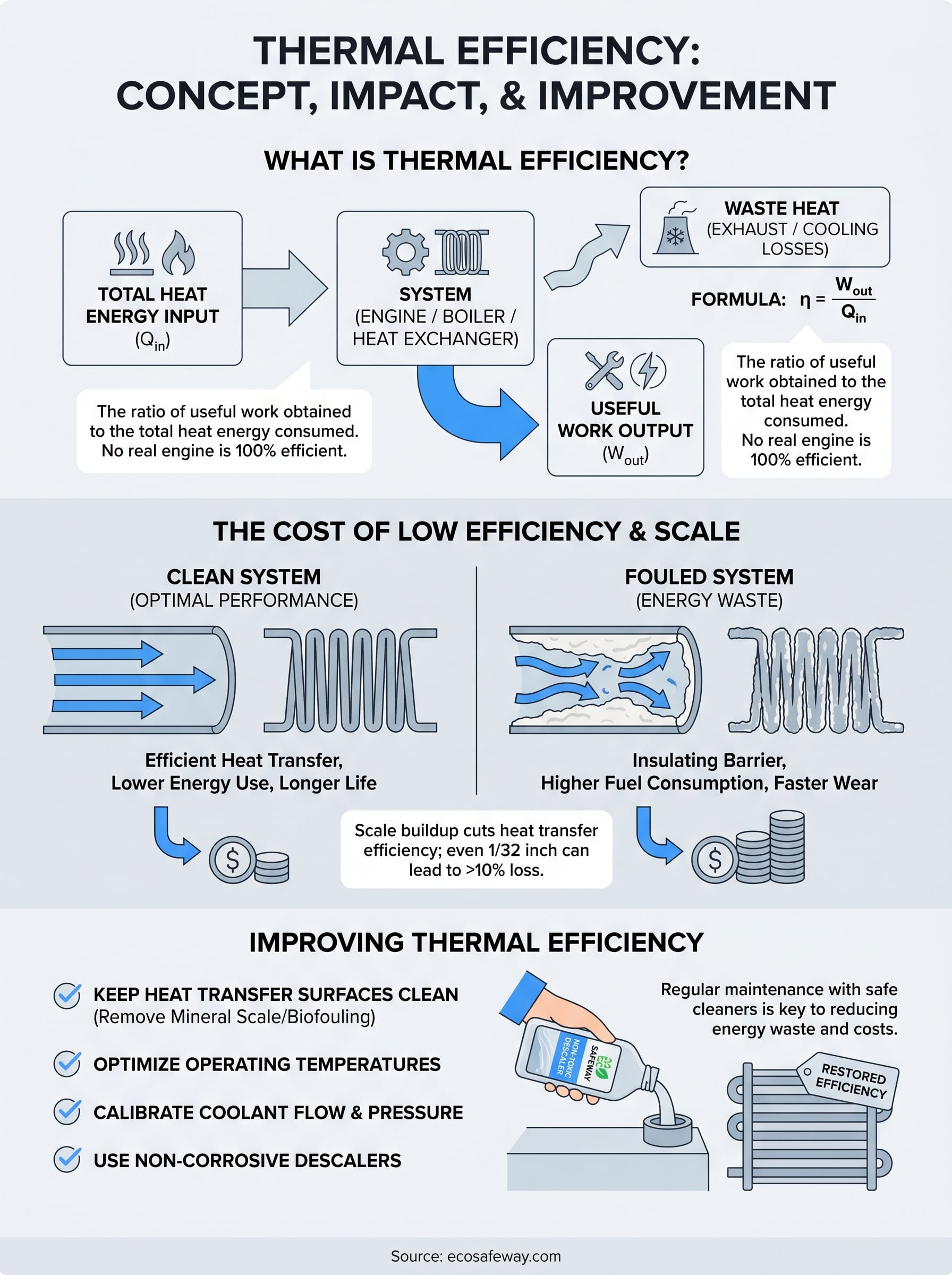 thermal efficiency infographic